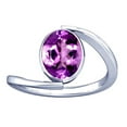 thumbnail image 1 of Divya Shakti 9.25-9.50 Carat Amethyst Kataila Gemstone Silver Ring for Women, 1 of 5