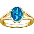 thumbnail image 1 of Divya Shakti 9.25-9.50 Carat Aquamarine Beruj Gemstone Panchdhatu Ring For Men & Women, 1 of 5