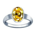 thumbnail image 1 of Divya Shakti 9.25-9.50 Carat Citrine Golden Topaz Silver Plain Design Ring ( Sunhela Stone Plain Design Ring )(4.5), 1 of 4