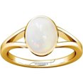 thumbnail image 1 of Divya Shakti 9.25-9.50 Carat Opal White Opal Gemstone Panchdhatu Adjustable Ring for Mens & Womens, 1 of 5