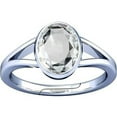 thumbnail image 1 of Divya Shakti 9.25-9.50 Carat White Sapphire Safed Pukhraj Gemstone Silver Adjustable Ring for Mens & Womens, 1 of 5