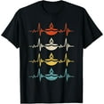 thumbnail image 1 of Diwali Light Festival Deepavali Diya Lamp Heartbeat T-Shirt, 1 of 4