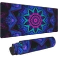 thumbnail image 1 of Diwali Mandalas Pattern Extended Big Mouse Pad Large,XL Gaming Mouse Pad Desk Pad,31.5x11.8inch Long Computer Keyboard Mouse Mat Mousepad with 3mm Non-Slip Base and Stitched Edge for Home Office Work, 1 of 6