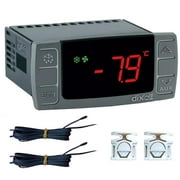 Dixell XR06CX-4N1F1 120V/50-60Hz Digital Temperature Thermostat Controller Compressor Defrost Fans for Medium Low Ventilated Refrigerating Unitswith 2 NTC Probe Inputs