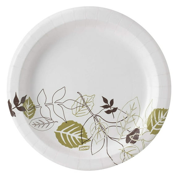 Dixie 8.5"Medium-Weight Paper Plates by GP PRO (Georgia-Pacific), Pathways, UX9PATH, 1,000 Count (125 Plates Per Pack, 8 Packs Per Case)