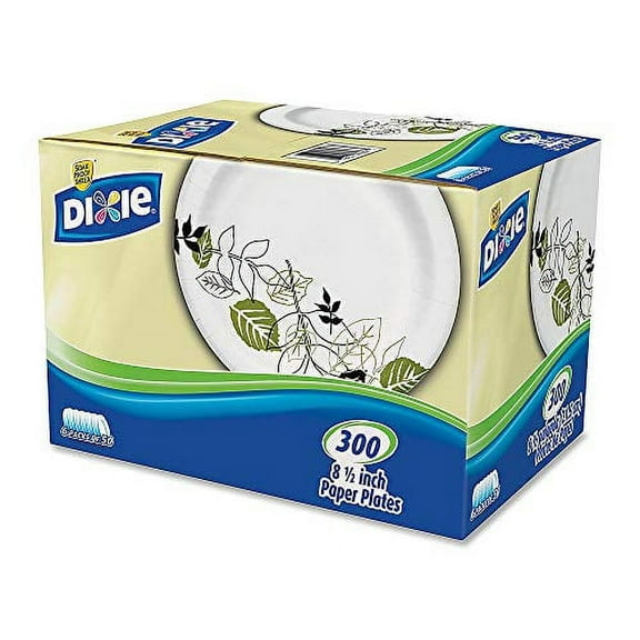 Dixie 8.5" Medium-Weight Paper Plates by GP PRO (Georgia-Pacific), Pathways, UX9PATHPB, 600 Count (300 Plates Per Pack, 2 Packs Per Case)