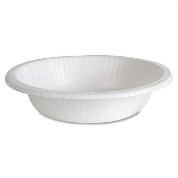 Dixie Basic 12-oz Paper Bowls Table Ware, Medium, White
