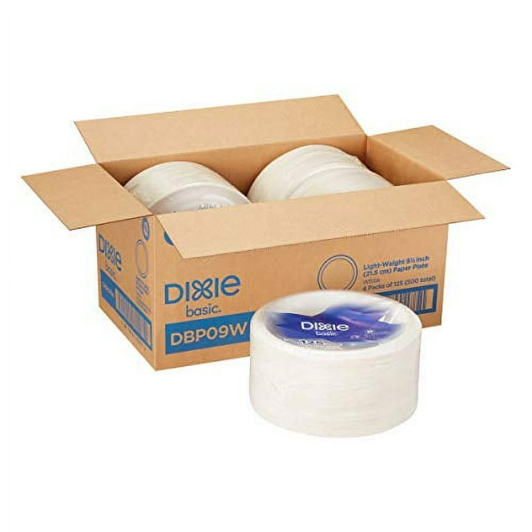 Dixie Basic 8.5 Light-Weight Paper Plates by GP PRO (Georgia