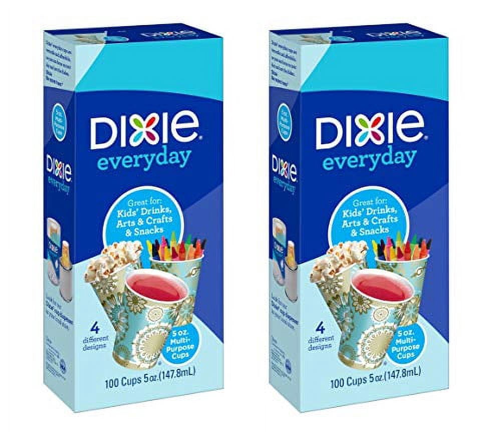 Dixie Bath Cups Prints 5 Oz 100 Ct 2 Pk