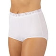 thumbnail image 1 of Dixie Belle Cotton Women's Modern Brief Panty with Lace Waistband sz 5-15, 3-Pack, 1 of 5