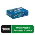 thumbnail image 1 of Dixie CM168 Tray with Plastic Forks/Knives/Spoons Combo Pack - White (1008/Carton), 1 of 6
