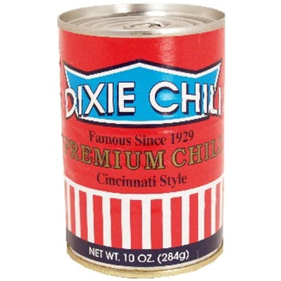 Dixie Chili Cincinnati Style 10 Oz. Can - 6 Unit Pack