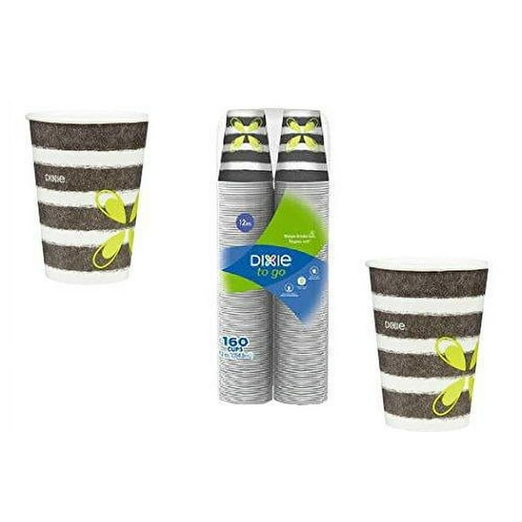 Dixie Comfort 12 oz Hot Cups, 1-Pack (160, DESIGN 1
