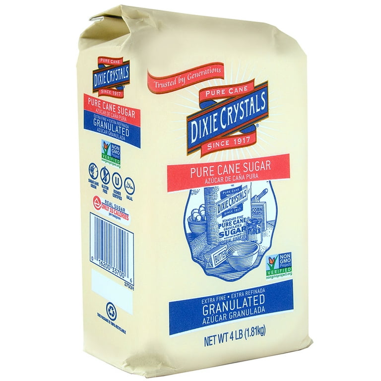 楽天 送料無料にならない Dixie lb 4 Non-GMO, Sugar, Granulated Fine Extra Crystals レッグウェア