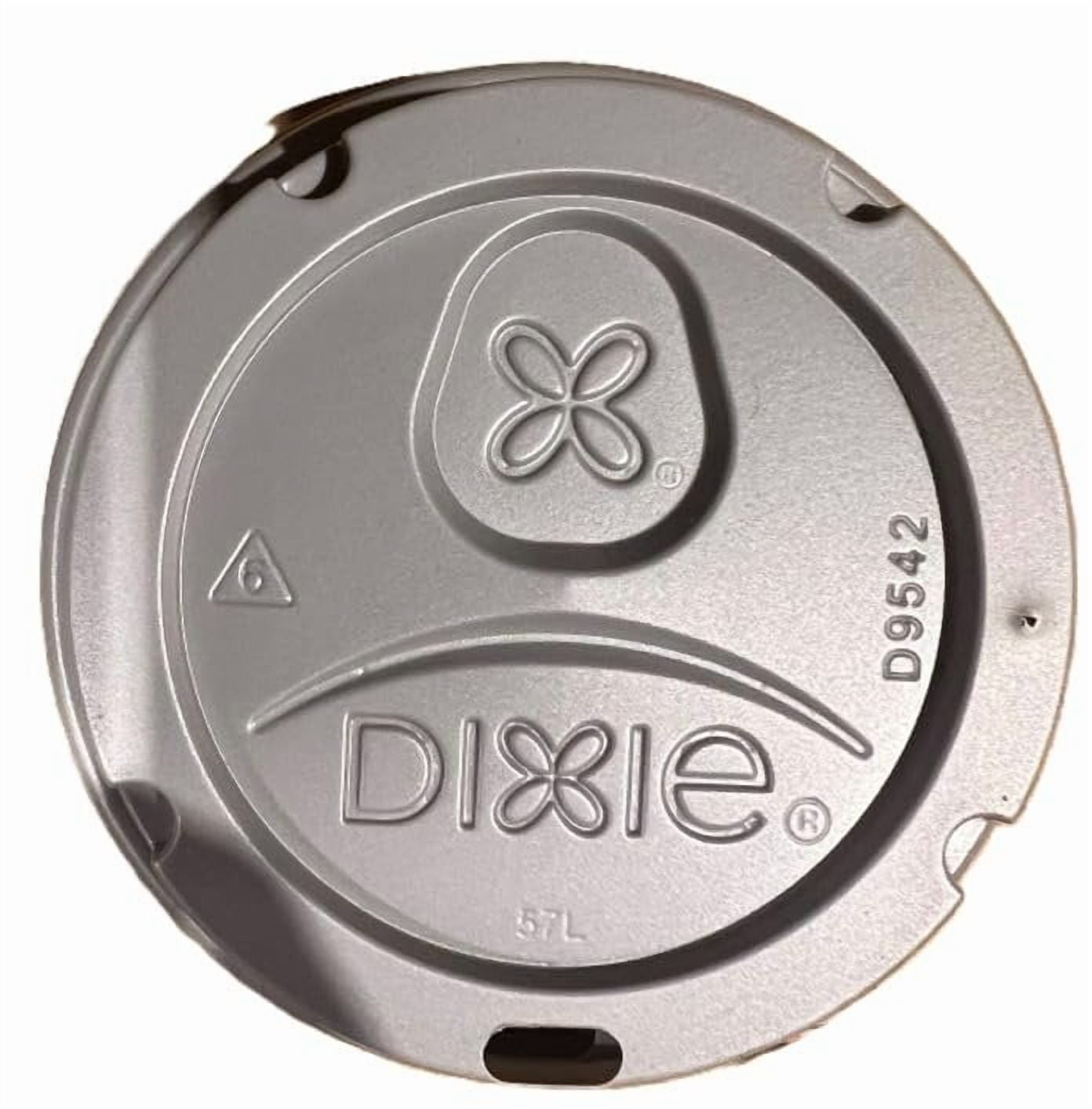 Dixie D9542G Dome Lid for 10-16 Ounce PerfecTouch Cups and 12-20 Ounce Paper Hot Cups, Grey 100 Lids