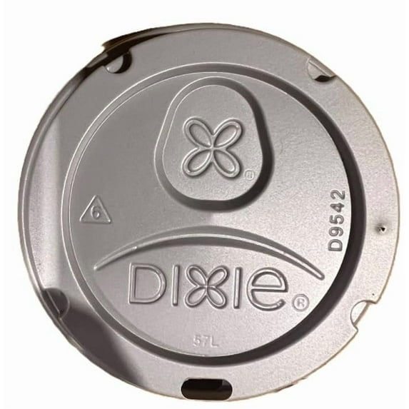 Dixie D9542G Dome Lid for 10-16 Ounce PerfecTouch Cups and 12-20 Ounce Paper Hot Cups, Grey 100 Lids
