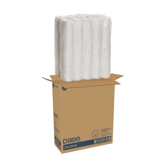 Dixie DSL9542 Smart Top Plastic Reclosable Lids for 10 oz to 20 oz Hot Cups - White (1000/Carton)