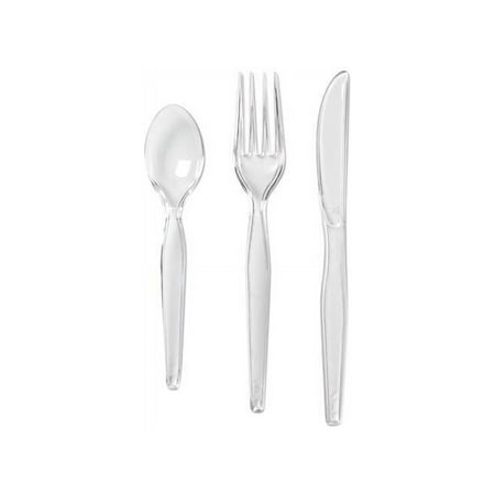 Dixie, DXECH0180DX7, Heavyweight Disposable Forks, Knives Teaspoons Keeper Pack Grab-N-Go by GP Pro, 180/Box