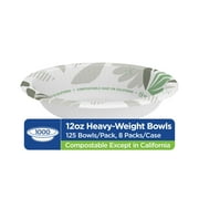 Dixie Ultra® 12 ounce Heavy-Weight Paper Bowls By GP PRO (Georgia-Pacific), Pathways®, SX12PATH (Case), 1000 Count (125 Bowls Per Pack, 8 Packs Per Case)