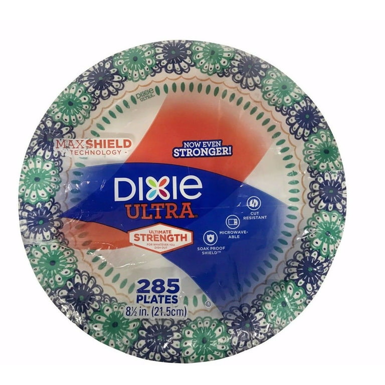Dixie Disposable Paper Plates, 8.5 in 90 ct 2pk 180 paper plates total