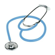 Dixie EMS Single Head Lightweight Stethoscope, Latex Free, for Doctors, Nurses, Students, Medical and Home Use - Light Blue