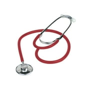 Dixie EMS Single Head Lightweight Stethoscope, Latex Free, for Doctors, Nurses, Students, Medical and Home Use - Red
