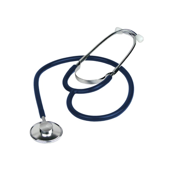 Dixie EMS Single Head Lightweight Stethoscope, Latex Free, for Doctors, Nurses, Students, Medical and Home Use - Royal Blue
