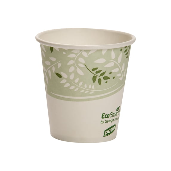 Dixie PLA Hot Cups Paper w/PLA Lining Viridian 10 oz Squat 50/Pack 2340SPLAPK