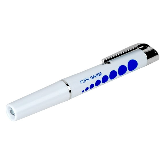 Dixie Ems 1800302-P Reusable LED Diagnostic Penlight with Pupil Gauge