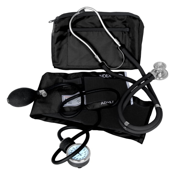 Dixie Ems Blood Pressure and Sprague Stethoscope Kit (BLACK)