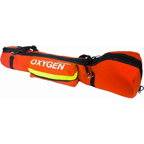 Dixie Ems O2 Shoulder Bag for E Size O2 Cylinder and Supplies, Oxygen Tank Carry Pack with Padding