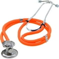 thumbnail image 1 of Dixie Ems Sprague-Rappaport Type Two Tube Stethoscope – Orange, 1 of 5