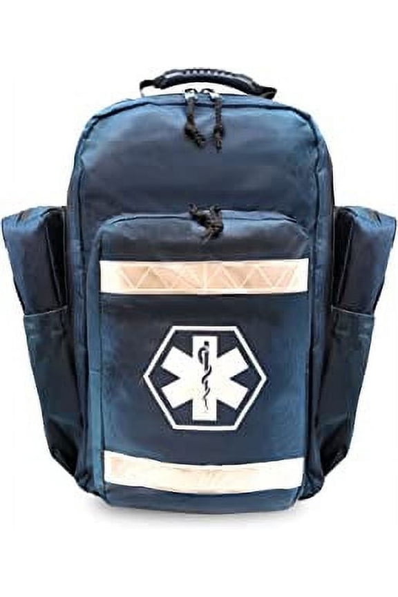 Ultimate Pro Trauma O2 Medic Backpack with Modular Pouch Design, Oxygen Gear Polyester Bag for First Responders and Medics Navy Blue
