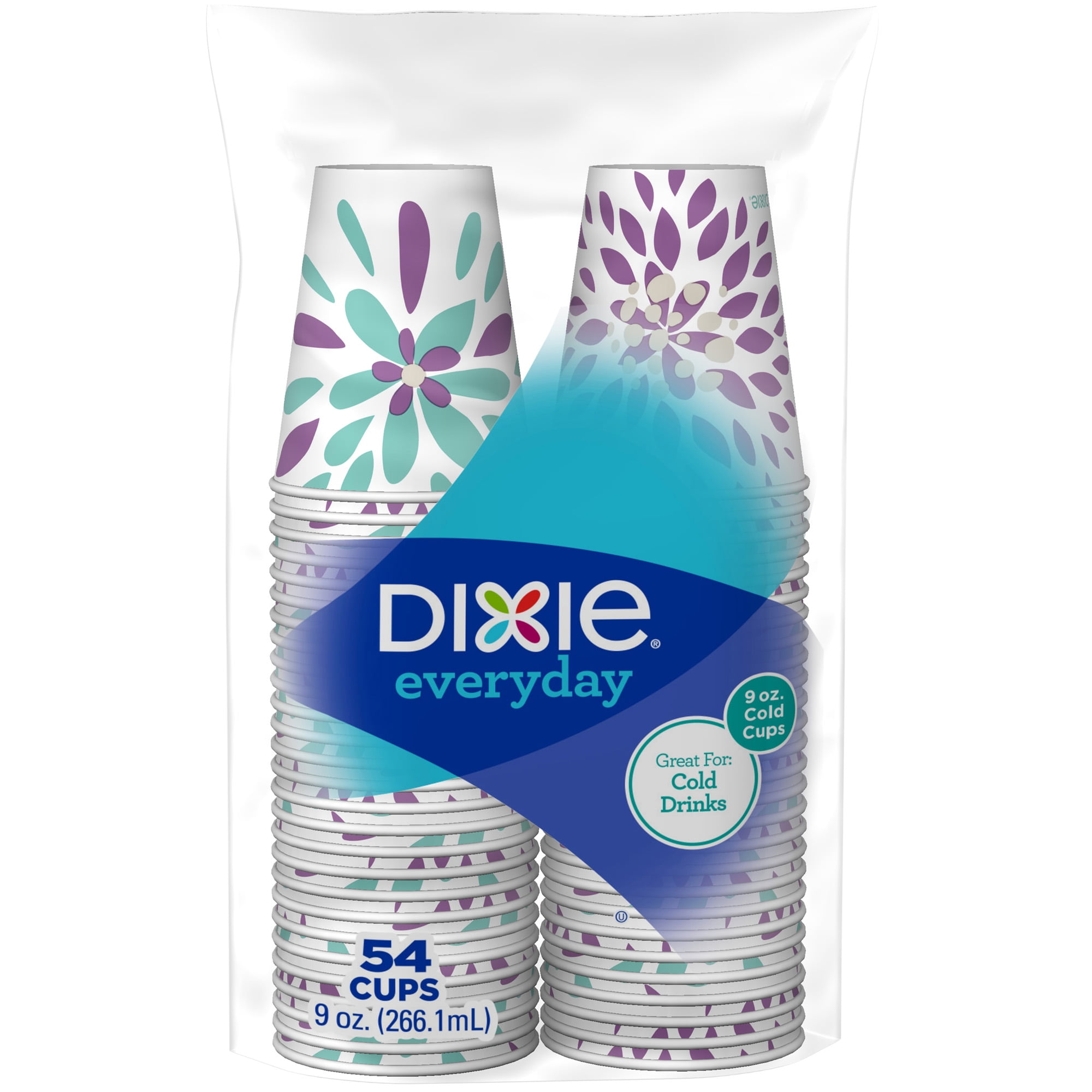 Dixie Clear Cold Plastic Cups, 9 oz, Squat (CC9TPP)