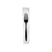 Dixie Individually Wrapped Forks, Plastic, Black, 1,000/Carton -DXEFH53C7