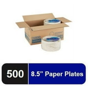 Dixie® 8.5" Medium-Weight Disposable Paper Plates,UX9WS, Pathways, 500 Count (125 Plates/Pack, 4 Packs/Case)