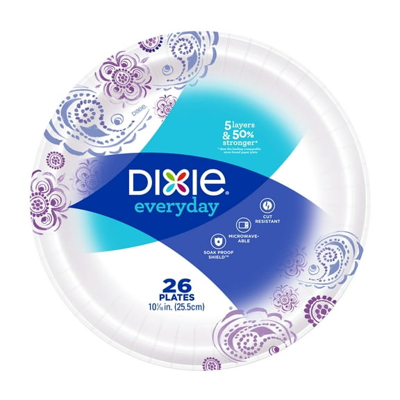 Dixie Heavy Duty Plate, 10", 26 Ct