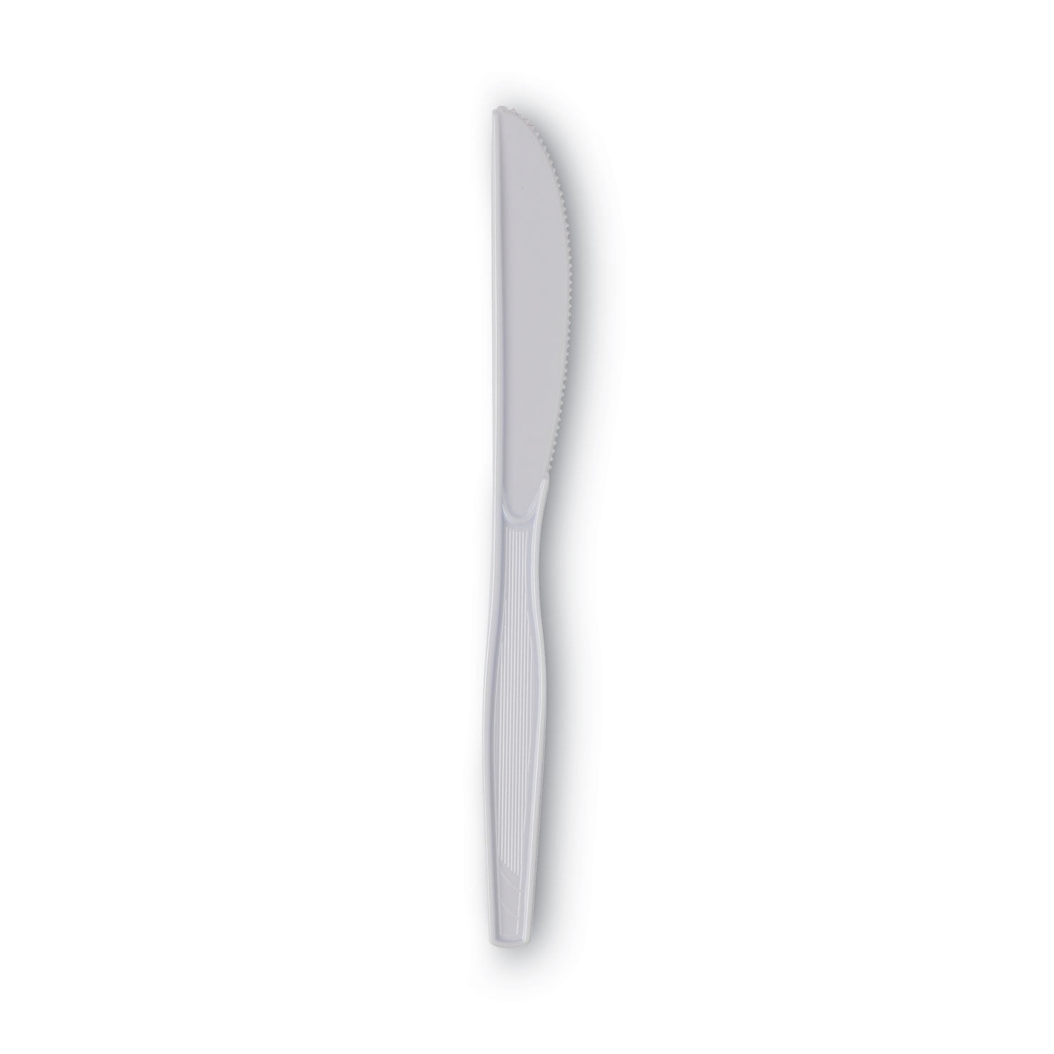 Dixie Heavy Medium-Weight Disposable Plastic Knives, KM217, White, 1,000 Count