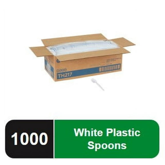 Dixie Heavy-Weight Disposable Plastic Spoon, TH217, 1,000 Count