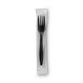 thumbnail image 1 of Dixie Individually Wrapped Heavyweight Utensils Fork Plastic Black 1000/Carton PFH53C, 1 of 6