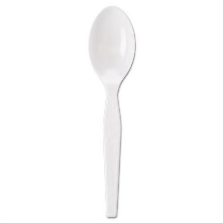 Individually Wrapped Mediumweight Polystyrene Cutlery, Teaspoons, White, 1,000/Carton Individually Wrapped Mediumweight Polystyrene Cutlery, Teaspoons, White, 1,000/Carton