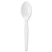 Dixie Individually Wrapped Polystyrene Cutlery, Teaspoons, White, 1,000/Carton -DXETM23C7