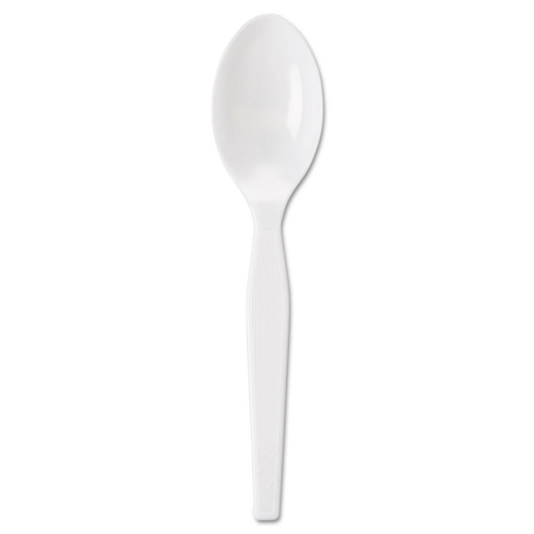 Individually Wrapped Mediumweight Polystyrene Cutlery, Teaspoons, White, 1,000/Carton Individually Wrapped Mediumweight Polystyrene Cutlery, Teaspoons, White, 1,000/Carton