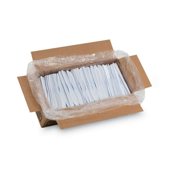Dixie KM217 Heavy Medium Weight Knives Plastic Cutlery - White (1000/Carton)