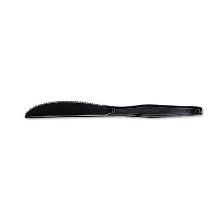 Plastic Tableware, Heavy Mediumweight Knives, Black, 100/Box, 10 Boxes/Carton Plastic Tableware, Heavy Mediumweight Knives, Black, 100/Box, 10 Boxes/Carton