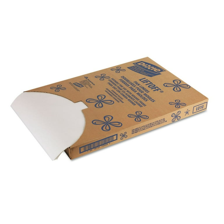 Greaseproof Liftoff Pan Liners, 16.38 x 24.38, White, 1,000 Sheets/Carton Greaseproof Liftoff Pan Liners, 16.38 x 24.38, White, 1,000 Sheets/Carton