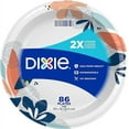 thumbnail image 1 of Dixie Large Paper Plates, 10 Inch, 86 Count, 2X Stronger*, Microwave-Safe, Soak-Proof, Cut Resistant, Disposable Plates For Everyday Breakfast, Lunch, & Dinner Meals, 1 of 5