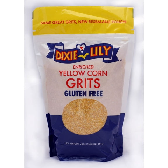 Dixie Lilly, Enriched Yellow Corn Grits, Gluten Free, 20oz