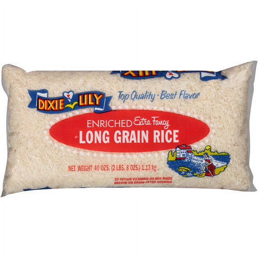 Dixie Lily Enriched Extra Fancy Long Grain Rice, 40 oz