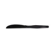 Dixie Medium Weight Black Plastic Knives, 100 Count